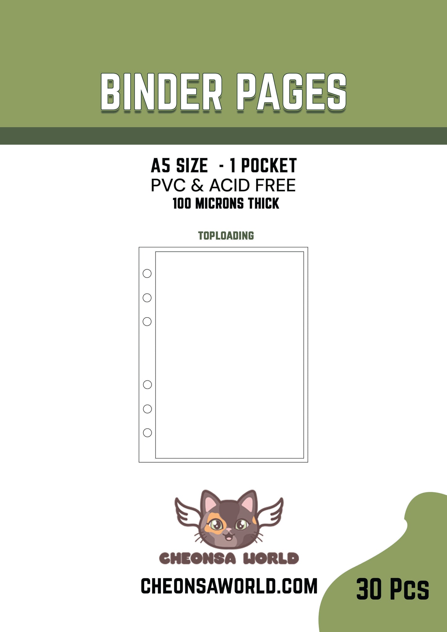 [PRE ORDER] Standard A5 Binder Pages